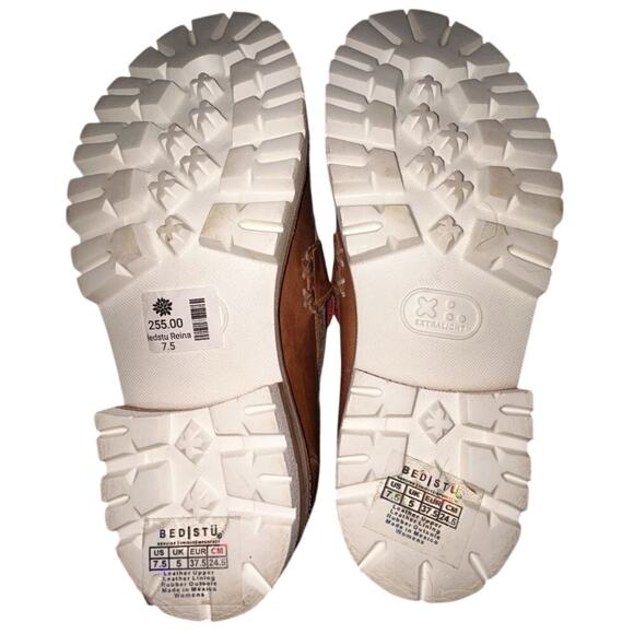 Bed Stu Leather Tan Rustic & Nectar Lux Handmade Penny Loafers 7.5 - Picture 6 of 8